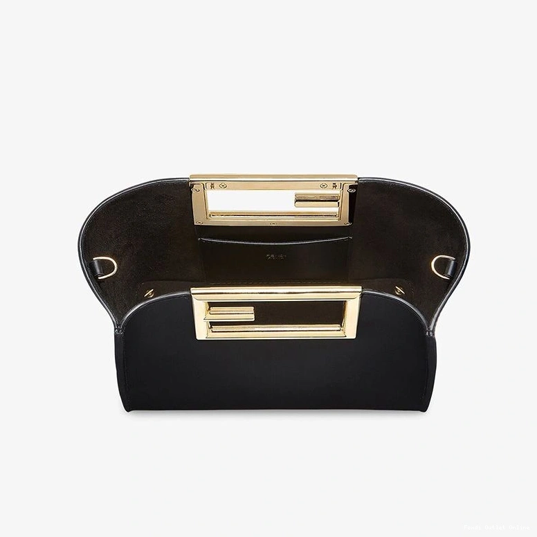 Affordable Black In Way Leather Calf Fendi Bag Small 0821